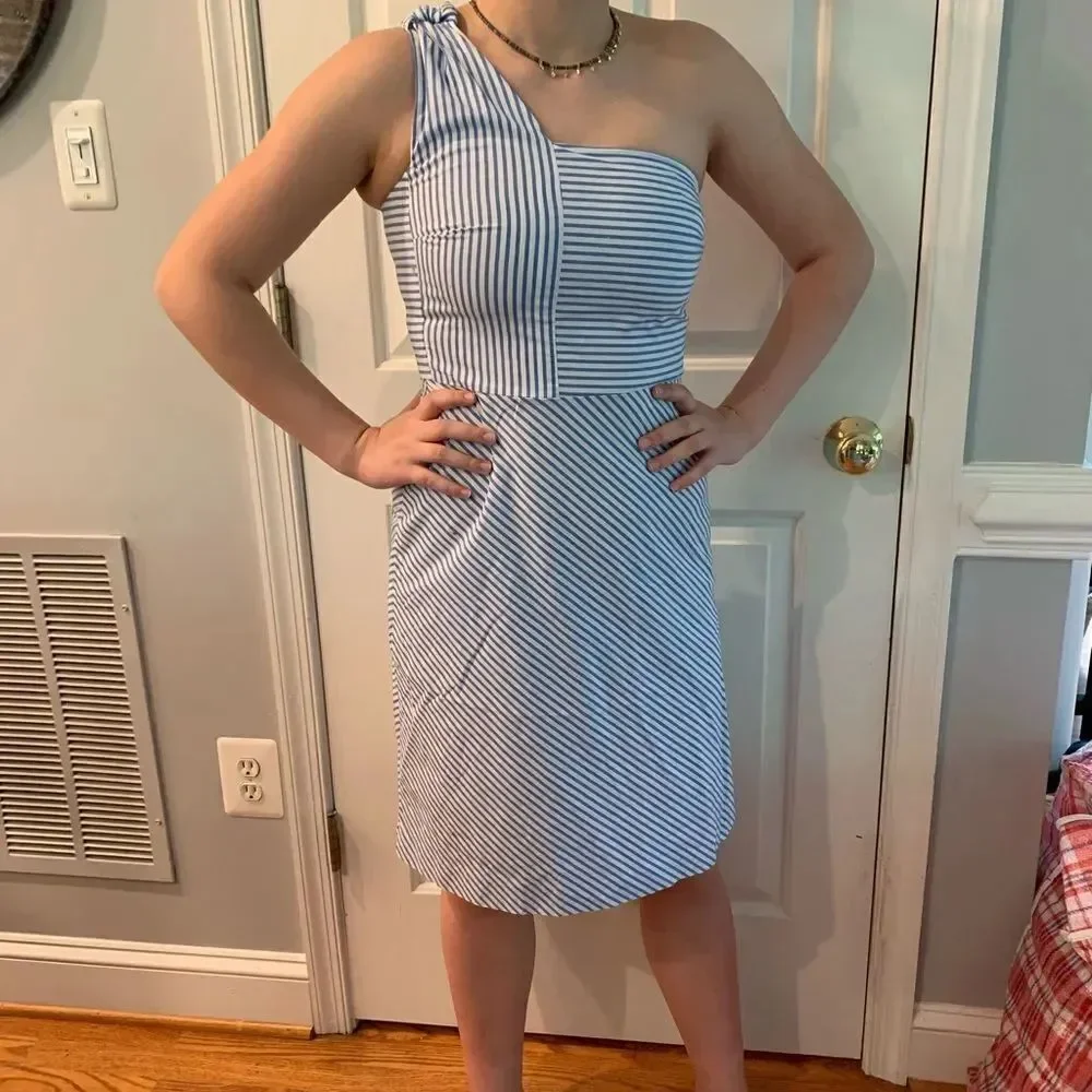 Banana Republic Factory One Shoulder Dress sz 4